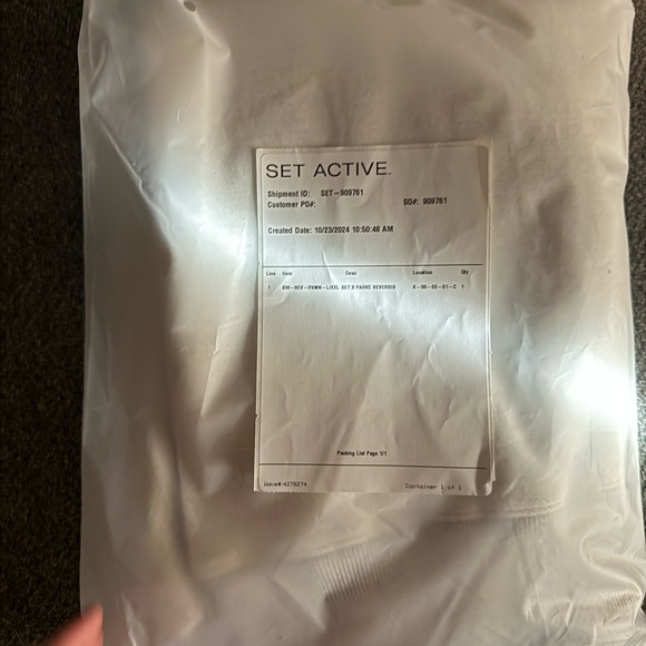 Set active X PARKE collab mock neck reversible sweatshirt L/XL - Picture 2 of 8